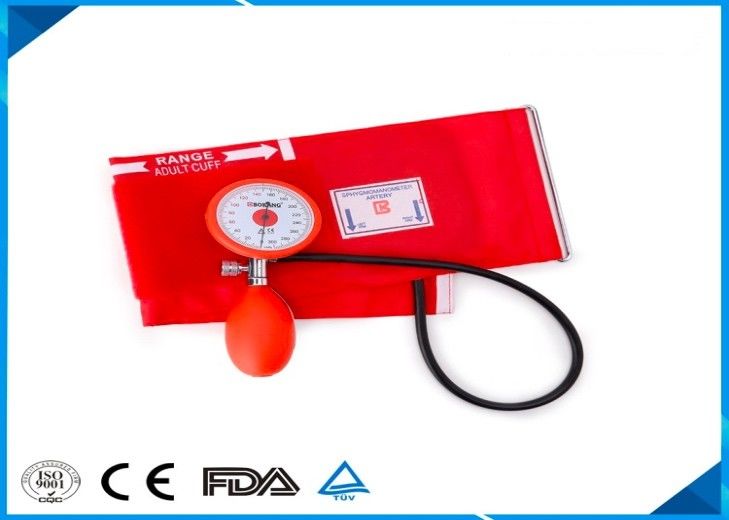 BM-1119 Red Color Aneroid Sphygmomanometer without mercury, home and hospital use best seller