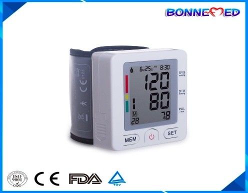 BM-1302 FDA Approved Bluetooth Digital Wrist Blood Pressure Monitor Heart Beat with Free APP for IOS and Android phones