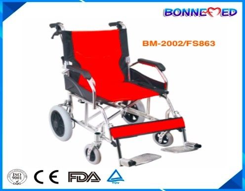 BM-2002/FS863 Best Price New Manual Wheelchair ,Detachable Wheelchair/Foshan Wheelchair/Aluminum Cheap Wheelchair