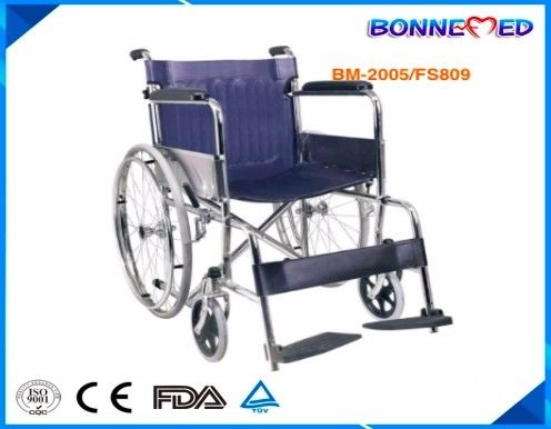 BM-2005/FS809 Best Selling Steel Frame Economic Wheelchair 809 Popular Power Wheelchair, Stairclambing Wheelchair